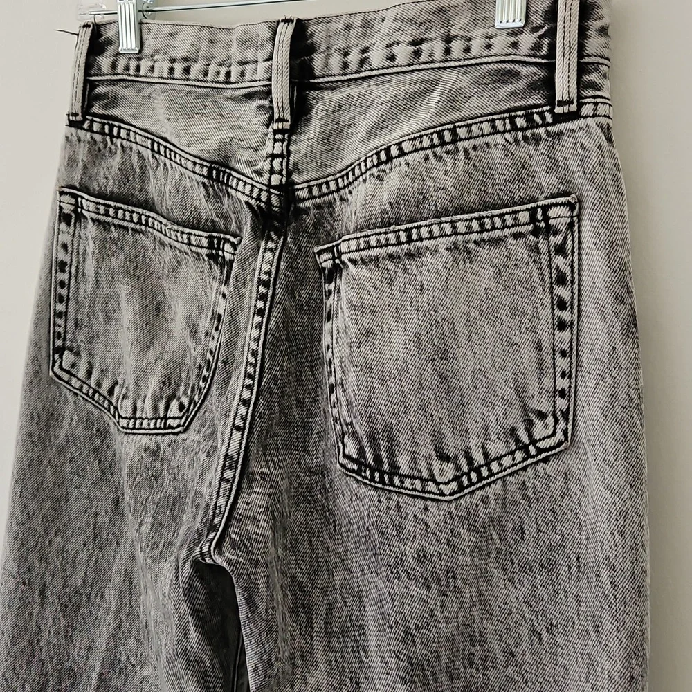 Frame Le Original Black Gray Acid Wash Cropped Jeans Size‎ 26 - Picture 10 of 16